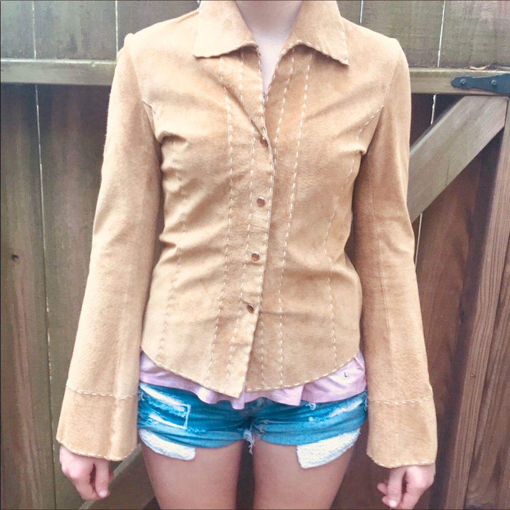 Leather jacket by Wet Seal